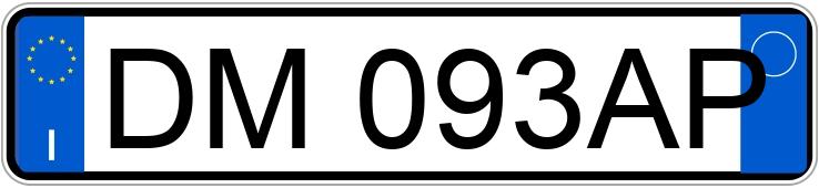 Numer rejestracyjny DM093AP posiada AUDI A3 2a serie