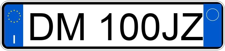 Numer rejestracyjny DM100JZ posiada FIAT Panda 2a serie