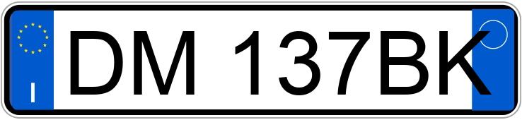 Numer rejestracyjny DM137BK posiada LANCIA Musa 2a serie