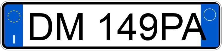 Numer rejestracyjny DM149PA posiada FIAT Panda 2a serie