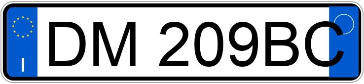 Numer rejestracyjny DM209BC posiada AUDI A3 2a serie