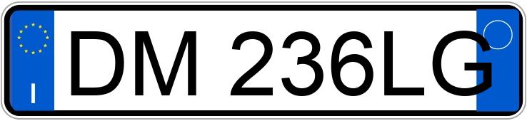 Numer rejestracyjny DM236LG posiada AUDI A3 2a serie