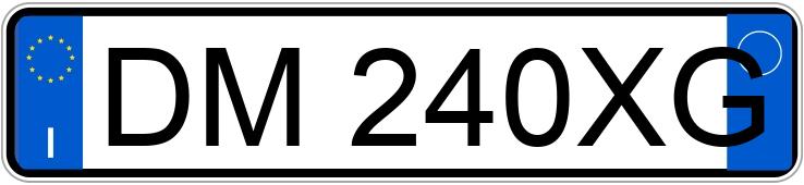 Numer rejestracyjny DM240XG posiada OPEL Zafira 2a serie