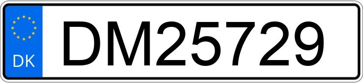 Numer rejestracyjny DM25729 posiada PEUGEOT 207