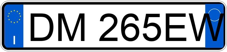 Numer rejestracyjny DM265EW posiada FIAT Panda 2a serie Numer rejestracyjny DM265EW posiada FIAT Panda 2a serie