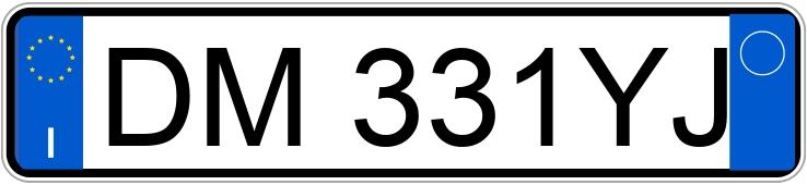 Numer rejestracyjny DM331YJ posiada BMW Serie 3