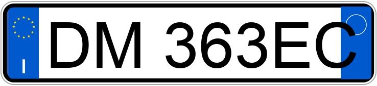 Numer rejestracyjny DM363EC posiada VOLKSWAGEN Golf 5a serie