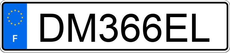 Numer rejestracyjny DM366EL posiada CITROEN DS3