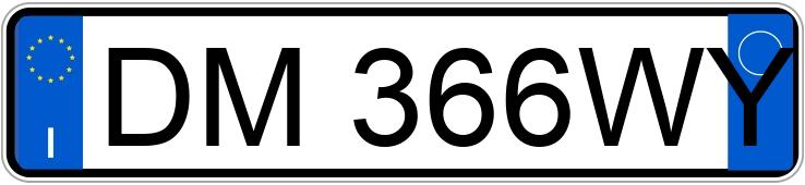 Numer rejestracyjny DM366WY posiada OPEL Corsa 4a serie