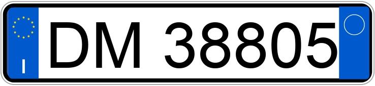 Numer rejestracyjny DM38805 posiada Kawasaki Z750