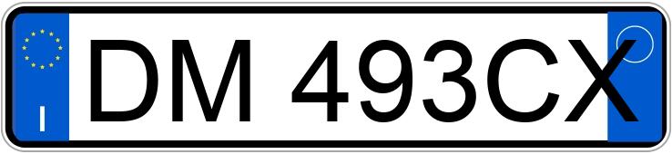 Numer rejestracyjny DM493CX posiada MERCEDES Classe B