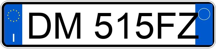 Numer rejestracyjny DM515FZ posiada FIAT Bravo 2a serie