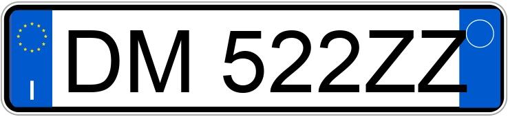 Numer rejestracyjny DM522ZZ posiada FIAT Sedici