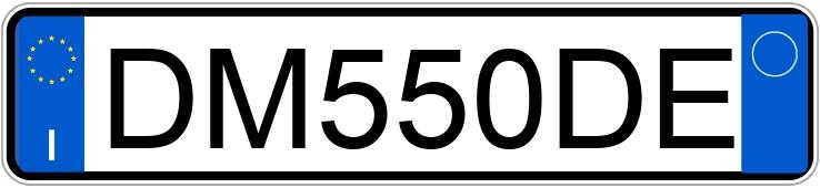 Numer rejestracyjny DM550DE posiada LANCIA Ypsilon 2a serie