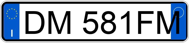 Numer rejestracyjny DM581FM posiada MINI Mini 2a serie