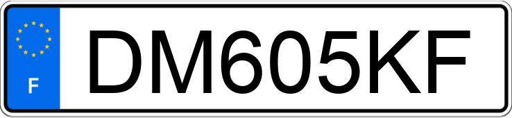 Numer rejestracyjny DM605KF posiada PEUGEOT 308