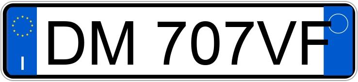 Numer rejestracyjny DM707VF posiada FIAT Punto 3a serie