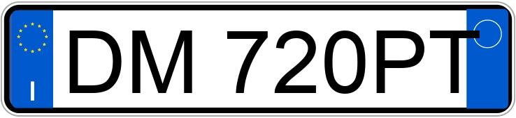 Numer rejestracyjny DM720PT posiada ALFA ROMEO GT