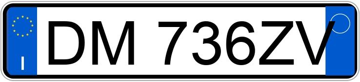 Numer rejestracyjny DM736ZV posiada FIAT Panda 2a serie