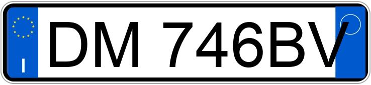 Numer rejestracyjny DM746BV posiada FIAT Panda 2a serie