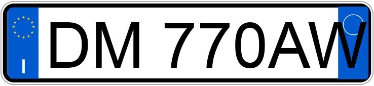 Numer rejestracyjny DM770AW posiada LANCIA Ypsilon 2a serie Numer rejestracyjny DM770AW posiada LANCIA Ypsilon 2a serie