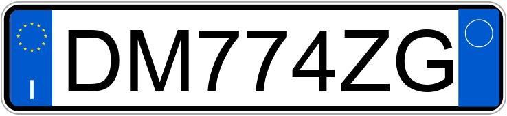 Numer rejestracyjny DM774ZG posiada FIAT Bravo 2a serie
