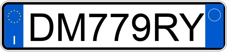 Numer rejestracyjny DM779RY posiada FIAT 500