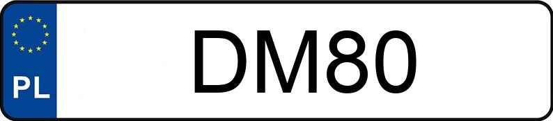 Numer rejestracyjny DM 80 posiada CHEVROLET CAMARO RS - DM80 Numer rejestracyjny DM 80 posiada CHEVROLET CAMARO RS - DM80