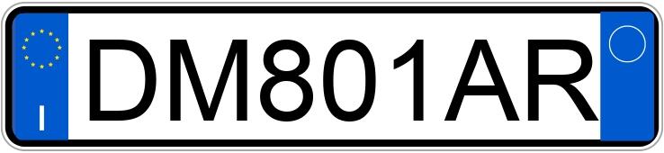 Numer rejestracyjny DM801AR posiada HONDA Civic 8a serie