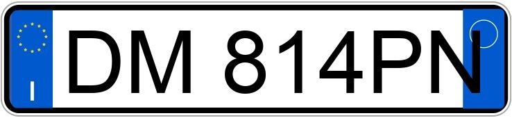 Numer rejestracyjny DM814PN posiada  