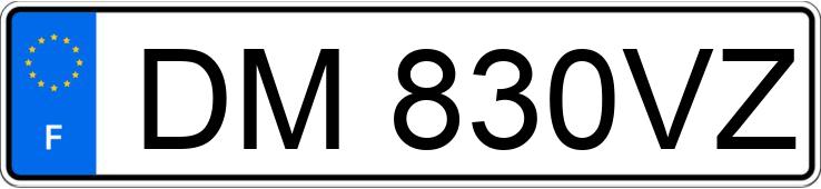 Numer rejestracyjny DM830VZ posiada PEUGEOT PARTNER