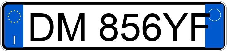 Numer rejestracyjny DM856YF posiada PEUGEOT 207
