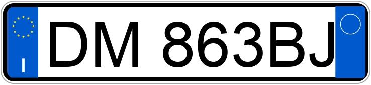 Numer rejestracyjny DM863BJ posiada LANCIA Ypsilon 2a serie Numer rejestracyjny DM863BJ posiada LANCIA Ypsilon 2a serie