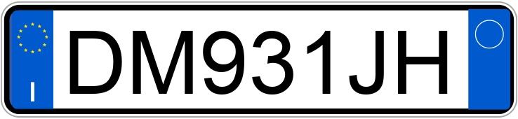 Numer rejestracyjny DM931JH posiada TOYOTA Yaris 2a serie Numer rejestracyjny DM931JH posiada TOYOTA Yaris 2a serie