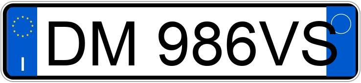 Numer rejestracyjny DM986VS posiada CITROEN C1