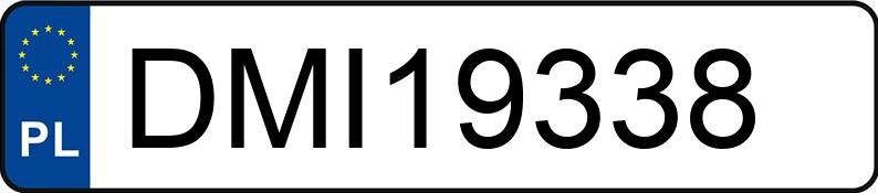 Numer rejestracyjny DMI 19338 posiada VOLKSWAGEN PASSAT - DMI19338