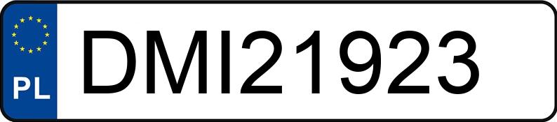 Numer rejestracyjny DMI 21923 posiada MAZDA 6 - DMI21923