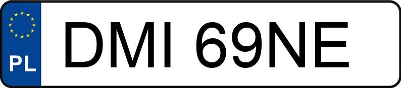 Numer rejestracyjny DMI 69NE posiada YAMAHA Sport.-turyst. do 600 ccm FZ 6 - DMI69NE