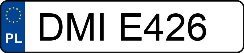 Numer rejestracyjny DMI E426 posiada POLONEZ CARO 1.6KAT - DMIE426 Numer rejestracyjny DMI E426 posiada POLONEZ CARO 1.6KAT - DMIE426