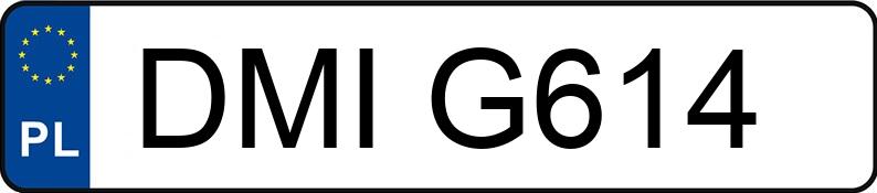 Numer rejestracyjny DMI G614 posiada FORD ESCORT - DMIG614