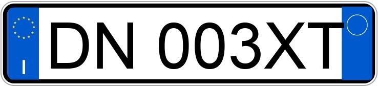 Numer rejestracyjny DN003XT posiada FIAT Panda 2a serie Numer rejestracyjny DN003XT posiada FIAT Panda 2a serie