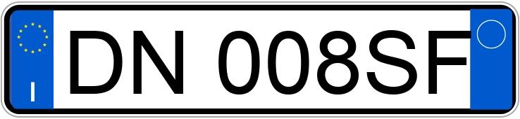 Numer rejestracyjny DN008SF posiada OPEL Meriva 1a serie