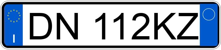 Numer rejestracyjny DN112KZ posiada FIAT 500