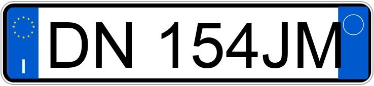 Numer rejestracyjny DN154JM posiada OPEL Zafira 2a serie