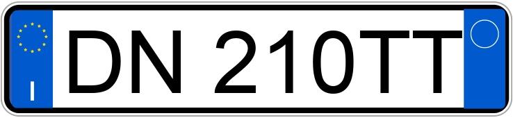 Numer rejestracyjny DN210TT posiada BMW Serie 3