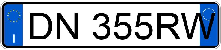 Numer rejestracyjny DN355RW posiada FIAT Multipla 2a serie