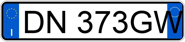 Numer rejestracyjny DN373GW posiada FIAT Panda 2a serie