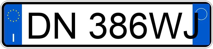 Numer rejestracyjny DN386WJ posiada FIAT 500