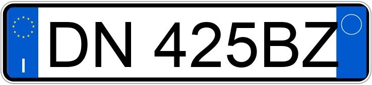 Numer rejestracyjny DN425BZ posiada VOLKSWAGEN Golf 5a serie