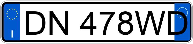 Numer rejestracyjny DN478WD posiada LANCIA Ypsilon 2a serie